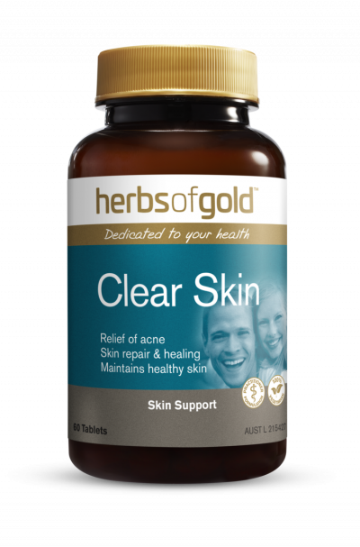Herbs of Gold Clear Skin 60 Tablets front