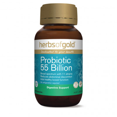 Herbs of Gold Probiotic 55 Billion 60 Capsules front